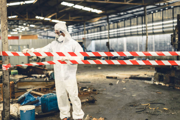 Professional Biohazard technician working in Rocky Point, NC